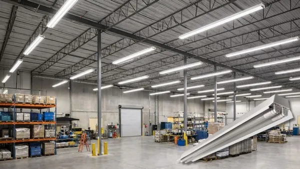 Iluminação inteligente industrial