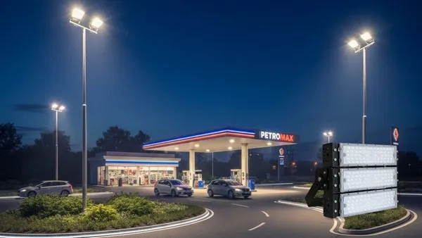 Iluminação led para posto de combustível