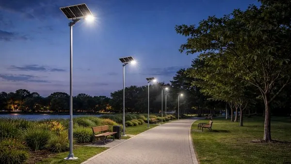 Iluminação solar externa