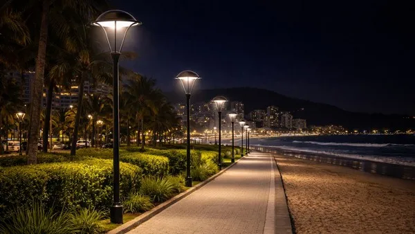 Lâmpada com led para poste